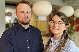 Daniel Zander och Sonja Holmer. Foto.