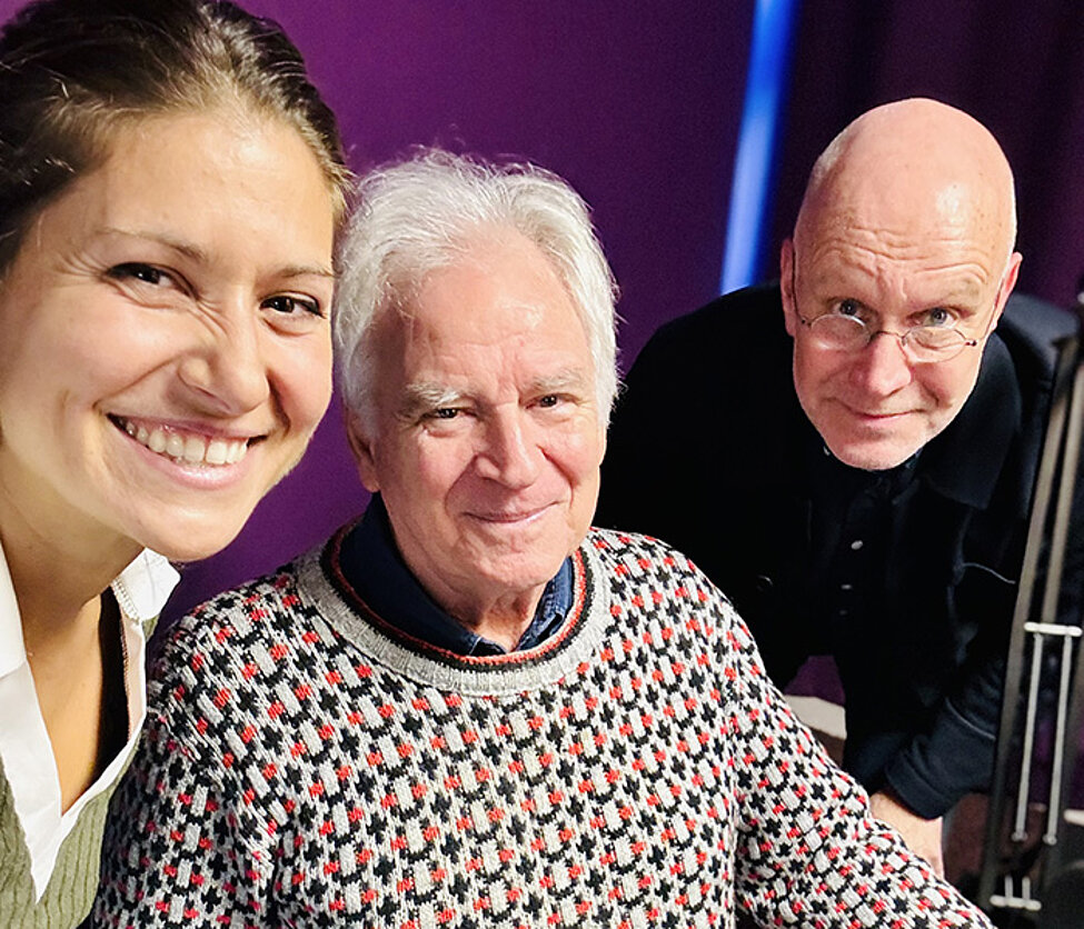 Melina Tsapos, Peter Gärdenfors och Lars Mogensen. Foto.